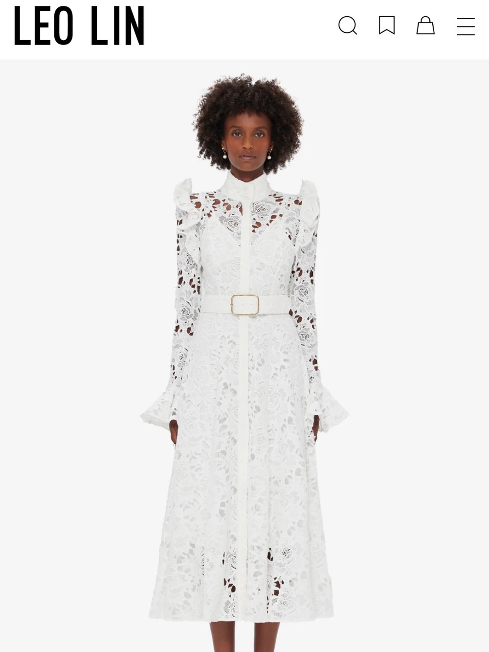 Leo Lin Aliyah
Lace Butterfly Sleeve Midi Dress